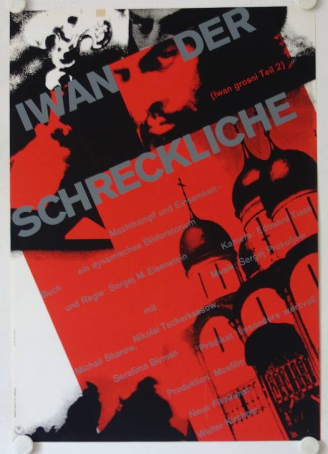 Iwan der Schreckliche Teil 2 originales deutsches Filmplakat (R60s)